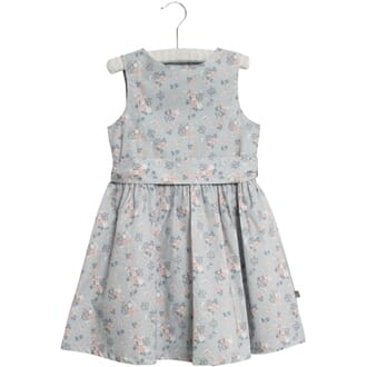 Dress Oda pearl blue flowers - Wheat