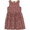 Dress Thelma mulberry flowers - Wheat