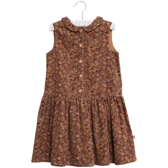 Dress Penny caramel flowers - Wheat