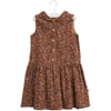 Dress Penny caramel flowers - Wheat