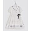 Amel Wrap Dress blue dot - Little Cotton Clothes