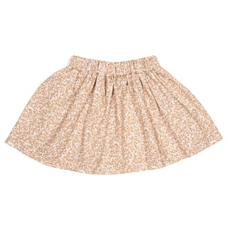 Ballerina Skirt Poplin Print Mustard - Huttelihut