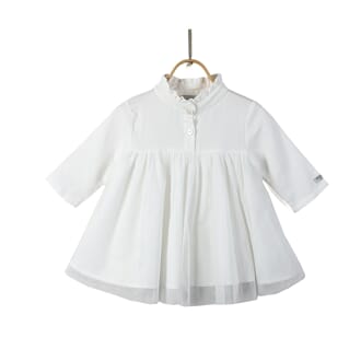 Fieke Dress Swan White - Donsje