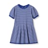 Anchor Stripe Ss Dress mazerine blue  - Fliink