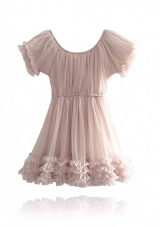 Dolly Frilly Dress Ballet Pink - Le Petit Tom