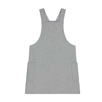 Dungaree Dress Grey Melange - Gray Label