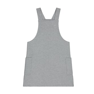Dungaree Dress Grey Melange - Gray Label