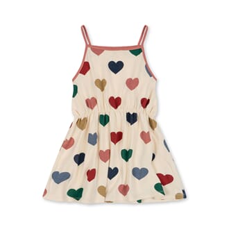 Classic Strap Dress bon coeur coloré - Konges Sløjd