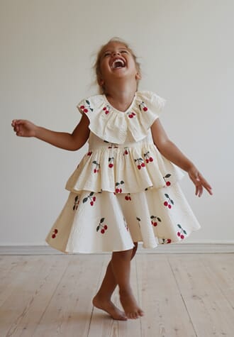 Lunella Dress mon grand cherry - Konges Sløjd