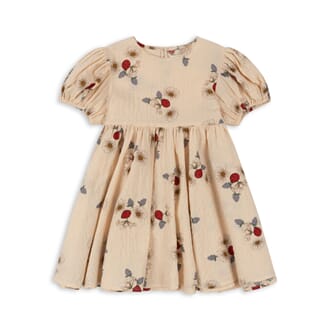 Vida Puff Sleeve Dress  ladybug - Konges Sløjd