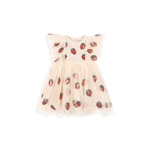 Yvonne Frill Dress strawberry - Konges Sløjd