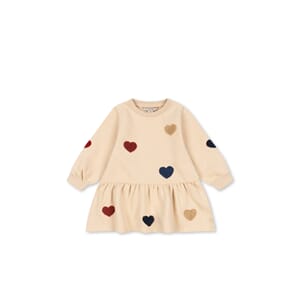Lou Terry Sweat Dress bon coeur col - Konges Sløjd