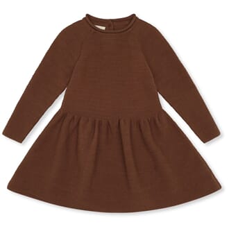 Ballerina Dress Wool Knit toffee - Konges Sløjd