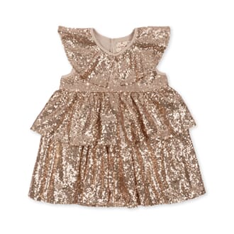 Starla Sequin Dress gold - Konges Sløjd