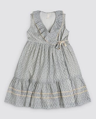 Amel Wrap dress calico floral - Little Cotton Clothes
