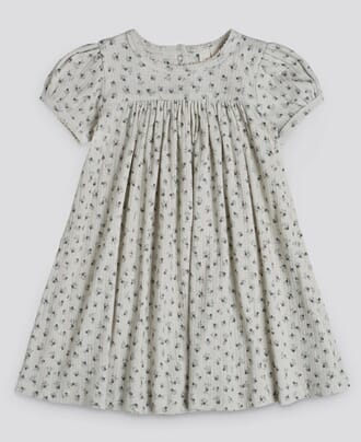 Maya Dress Pointelle tiny floral - Little Cotton Clothes