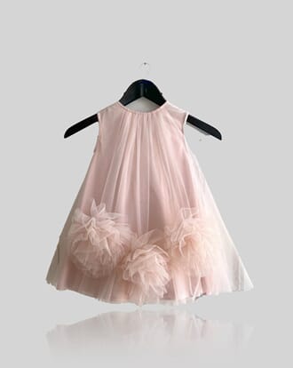 Dolly Rose Tully dress dollypink - Le Petit Tom