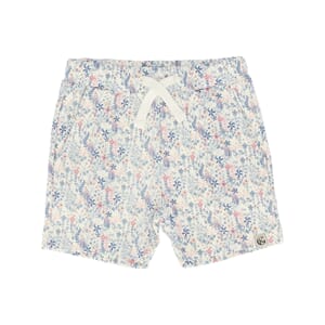 Villvette Shorts varm hvit blomsterprint - Gullkorn