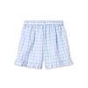 F1646 - PARI RUFFLE SHORTS - DREAM BLUE CHECK - Extra 1