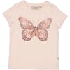 T-Shirt Butterfly powder - Wheat