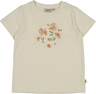 T-Shirt Flower eggshell - Wheat