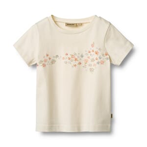 T-Shirt S/S Print Tessa ivory - Wheat