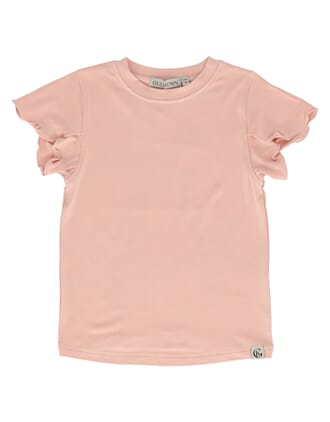 Flora T-Skjorte soft rosa - Gullkorn