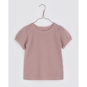 Esther Pointelle Tee Rose - Little Cotton Clothes