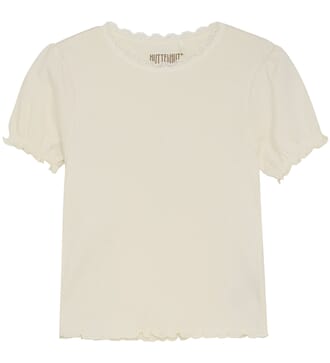 T-Shirt SS Rib antique white - Huttelihut