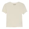 T-Shirt SS Rib antique white - Huttelihut