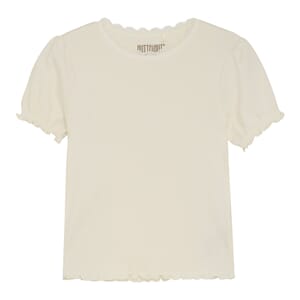 T-Shirt SS Rib antique white - Huttelihut