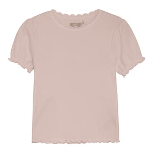 T-Shirt SS Rib sepia rose - Huttelihut