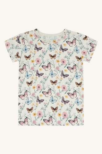 Austin T-shirt SS Butterfly ivory - Hust & Claire