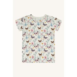 Austin T-shirt SS Butterfly ivory - Hust & Claire
