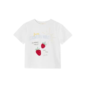 Sommer Strawberry T-Shirt cloud dancer - Fliink