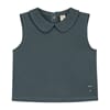 Collar Tank Top Blue Grey - Gray Label