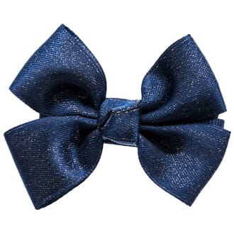 Sløyfe medium Navy Metallic - Den lille prikken