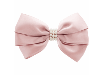 Sløyfe sateng med perler Cameo - Den Lille Prikken