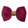 Small bowtie bow wine/gold glitter - Milledeux