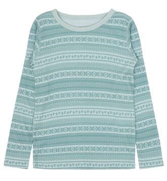 Abba genser ull/bambus milky mint - Hust & Claire