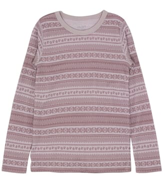 Abba genser ull/bambus purplish - Hust & Claire