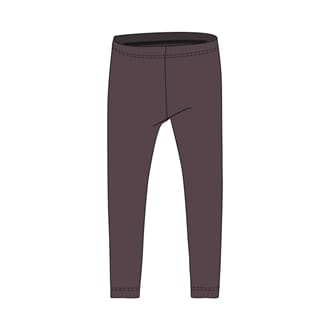 Wool Leggings soft eggplant - Wheat