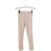 Wool Leggings flowers - Wheat