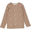 Wool T-Shirt LS khaki wild life - Wheat