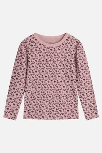 Abbelin Genser ull/bambus blomster rose - Hust & Claire