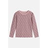 Abbelin Genser ull/bambus blomster rose - Hust & Claire