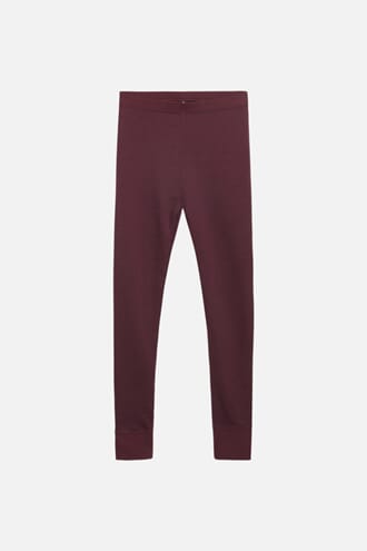 Laso Leggings ull/bambus mahogny - Hust & Claire