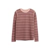 Abba genser ull/bambus jacquard red - Hust & Claire