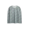 Abbelin genser ull/bambus blomster green - Hust & Claire