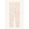Liro ull-leggings blomster off white - Hust & Claire
